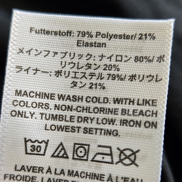 J Crew Black Scalloped One Piece Swimsuit Medium NWT Deep V Retro Classic - Picture 9 of 11